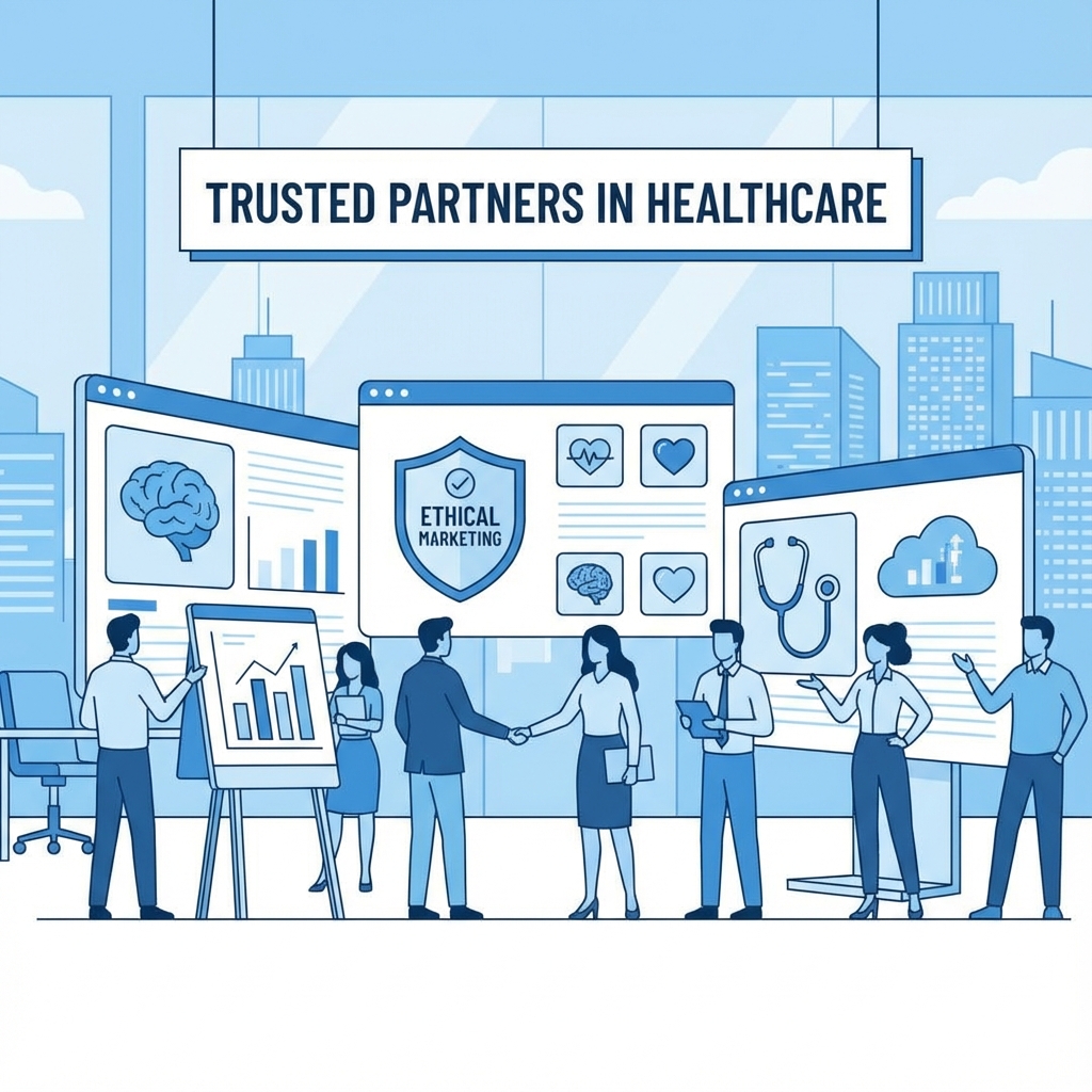 Aura Digital Services team concept showing healthcare marketing expertise